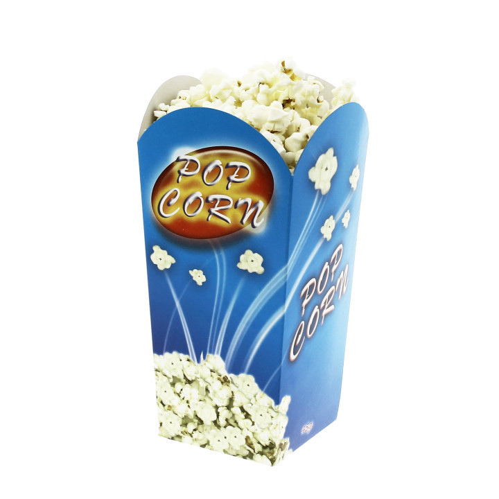 Paper Popcorn Box Small Size 45gr 6,5x8,5x15cm (700 Units)