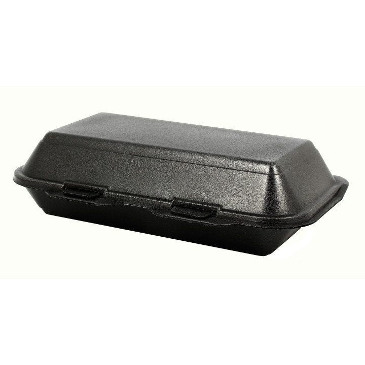 Foam Baguette Container Black 2,40x1,55x0,70cm (500 Units)
