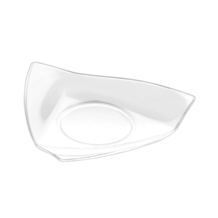 Tasting Plastic Plate PS "Vela" Clear 8,5x8,5 cm (50 Units) 