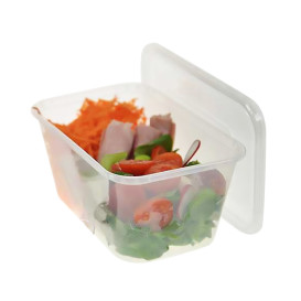 Plastic Deli Container PP Rectangular Shape 1000ml (500 Units)