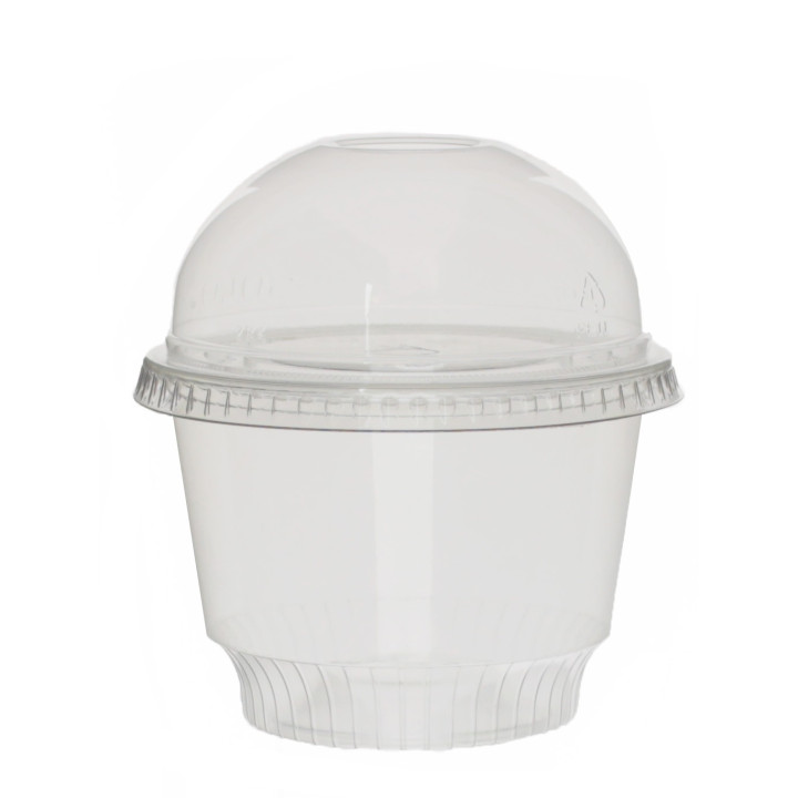 Plastic Container PET Crystal Solo® 8Oz/240ml Ø9,2cm (50 Units)