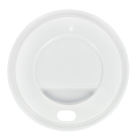 White PS Plastic Solid Lid Ø5,6cm (50 Units)