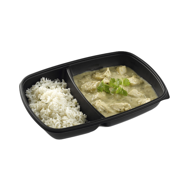 Plastic Deli Container PP 2C Black 1300ml 28x20x4cm (150 Units)