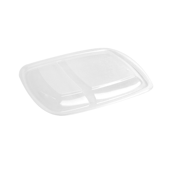 Plastic Lid for Deli Container PP Rectangular shape 2C Black 23x16,5cm 