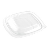 Plastic Lid for Deli Container PP Square shape Black 16,5x16,5cm 