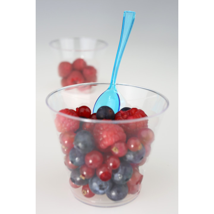 Plastic Spoon Premium Turquoise 16cm (180 Units)