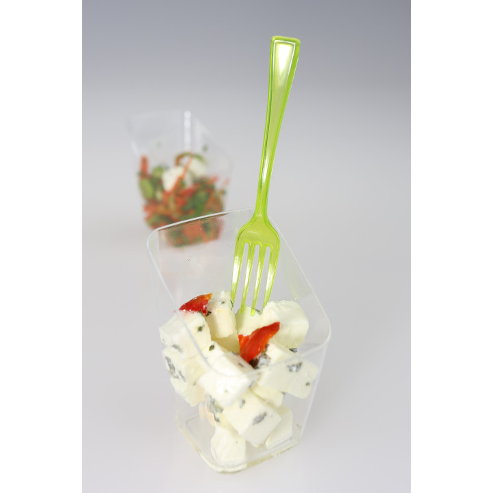 Plastic Fork Premium Green 19 cm (10 Units) 