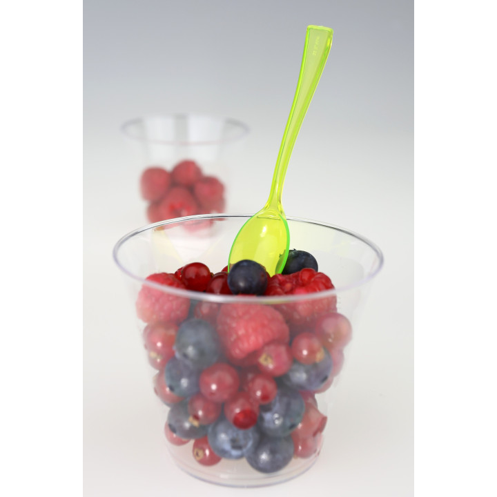 Plastic Spoon Premium Green 16cm (180 Units)