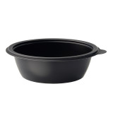 Plastic Deli Container PP Black 375ml Ø13cm 