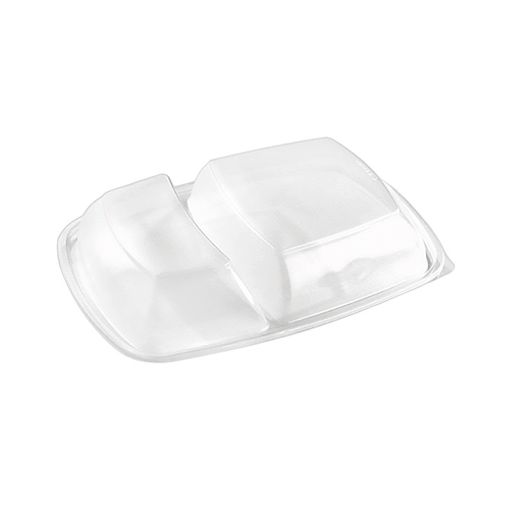 Plastic Lid for Deli Container PP Rectangular shape 2C Black 28x20cm 
