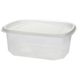 Plastic Hinged Deli Container Microwavable PP 2000ml 