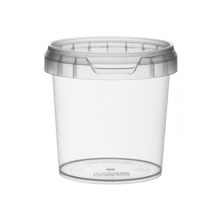Plastic Deli Container with Plastic Lid PP Tamper-Evident 155 ml Ø6,9 (24 Units)