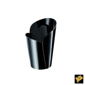 Plastic Tasting Cup PS "Blossom" Black 90ml (15 Units) 