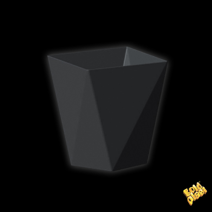 Plastic Tasting Cup PS "Diamond" Black 100 ml (25 Units) 