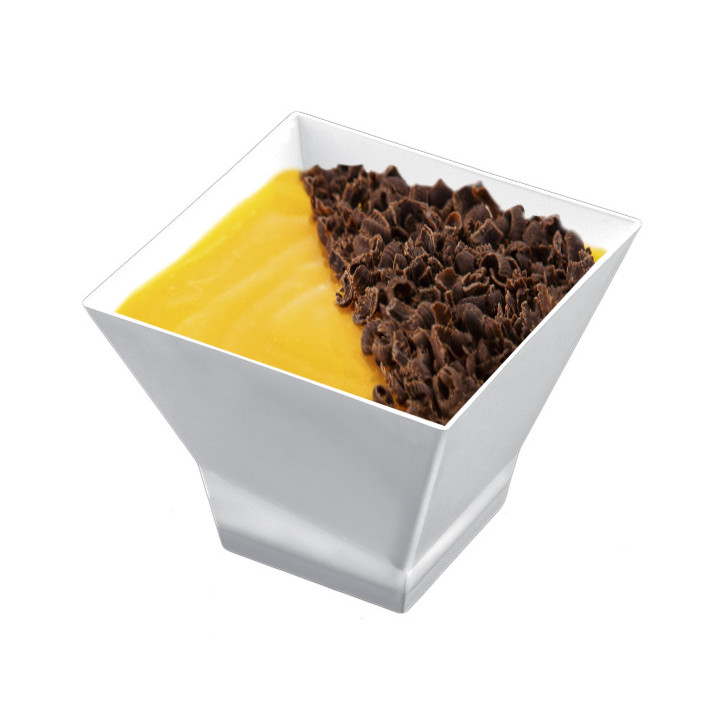 Tasting Plastic Bowl PS "Pagoda" White 150 ml (240 Units)