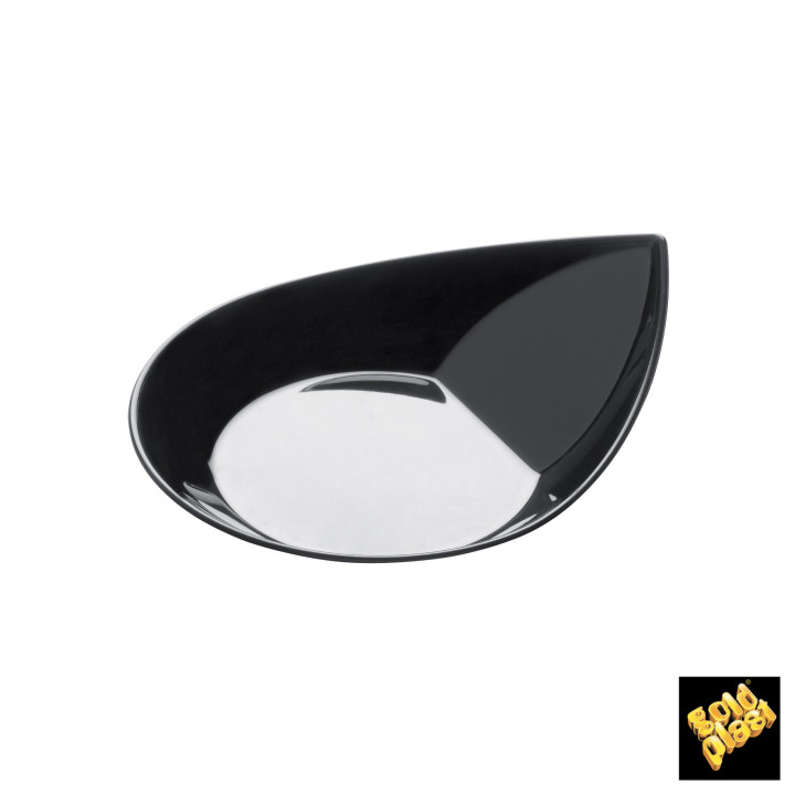 Tasting Plastic Plate PS "Smart" Black 8,6x7,1 cm (500 Units)