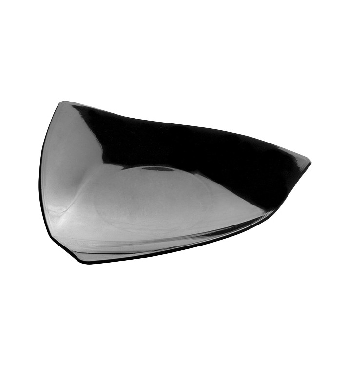 Tasting Plastic Plate PS "Vela" Black 8,5x8,5 cm (50 Units) 