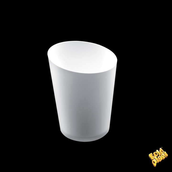 Plastic Tasting Cup PS Cone Shape White 100 ml (10 Units) 