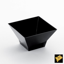 Tasting Plastic Bowl PS "Pagoda" Black 350ml (240 Units)