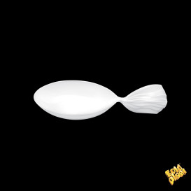 Tasting Spoon PS "Fish" White 12 cm (30 Units) 