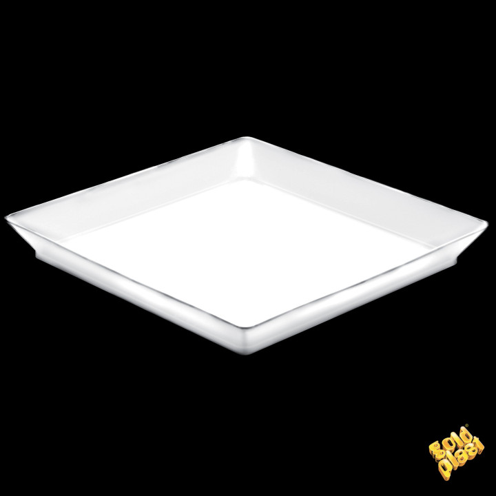 Tasting Tray PS Medium size White 13x13 cm (12 Units) 