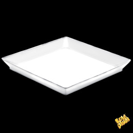 Tasting Tray PS Medium size White 13x13 cm (192 Units)
