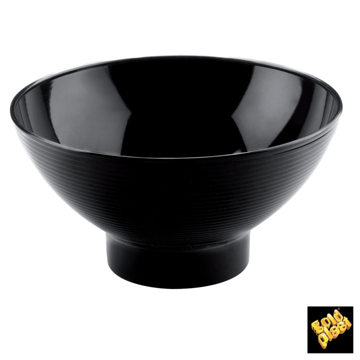 Tasting Plastic Bowl PS Medium Size Black 250 ml (6 Units) 