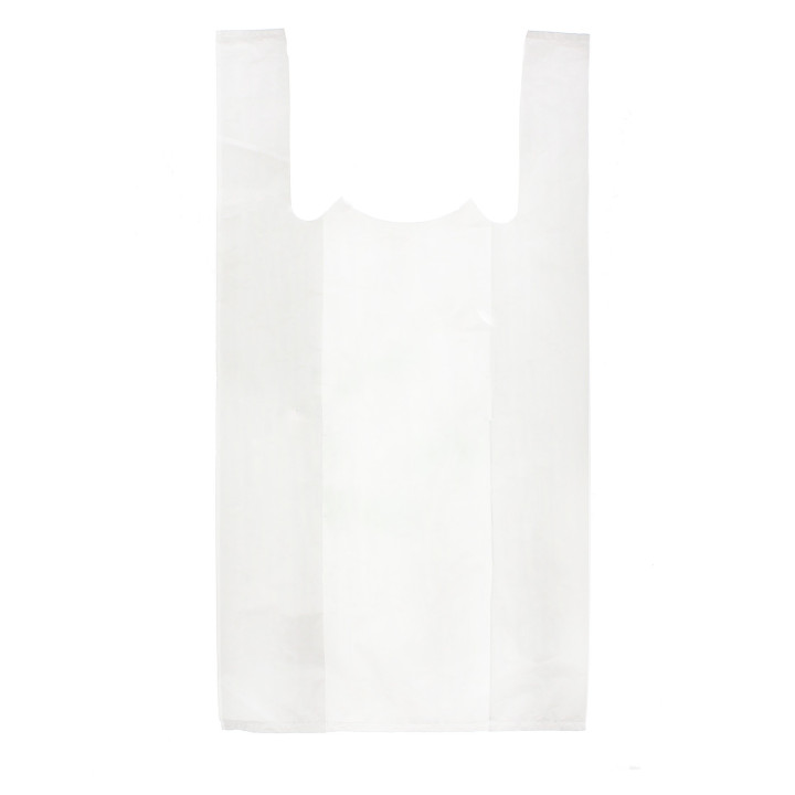 Plastic T-Shirt Bag White 30x40cm 