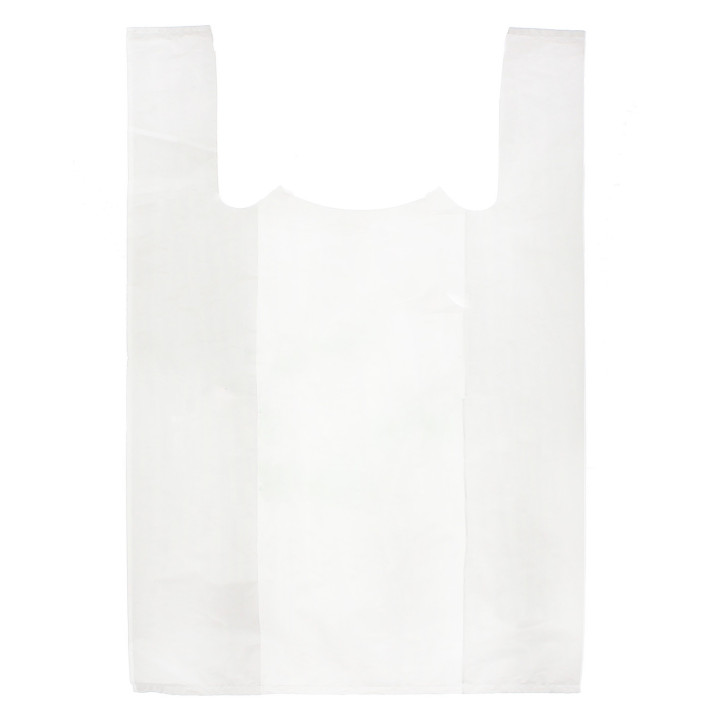 Plastic T-Shirt Bag White 50x70cm 