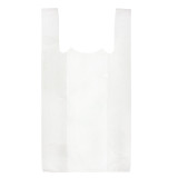Plastic T-Shirt Bag White 50x60cm (100 Units)