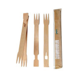 Wooden Fork Double 18cm (100 Units)  