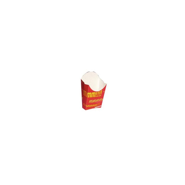 Paper French Fries Scoop Container Large size 8,2x3,3x14,9cm (25 Units)