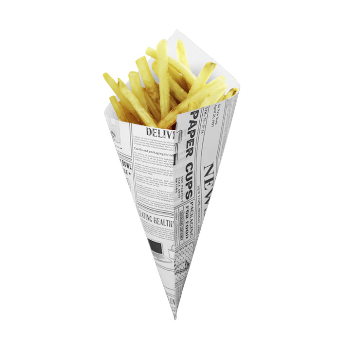 Paper Food Cone Grease-Proof "Times" 24cm 100g (2.000 Units)