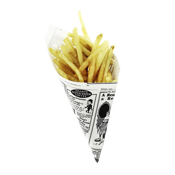 Paper Food Cone Grease-Proof "Times" 29,5cm 250g (2.000 Units)