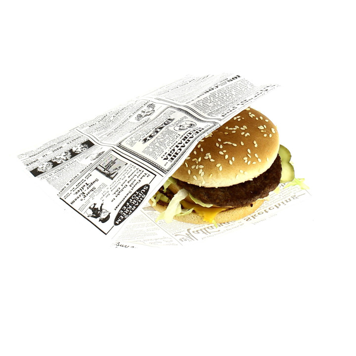 Paper Food Bag Grease-Proof Opened L Shape 17x18cm (4000 Units)