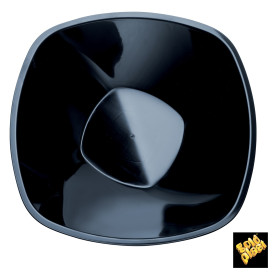 Plastic Bowl PP Black "Square" 3000ml Ø27,7cm (30 Units)