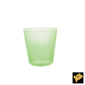 Plastic Cup PS Lime Green Clear Ø7,3cm 220ml (1000 Units)