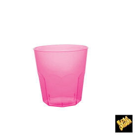 Plastic Cup PS Fuchsia Clear Ø7,3cm 220ml (50 Units) 