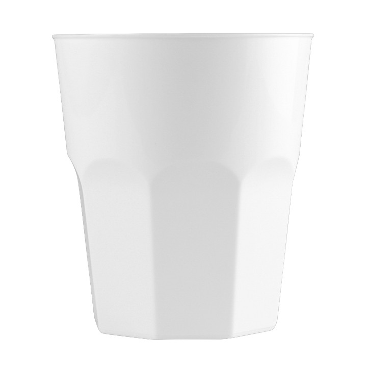 Plastic Cup for Cocktail PP White Ø8,4cm 270ml (20 Units) 