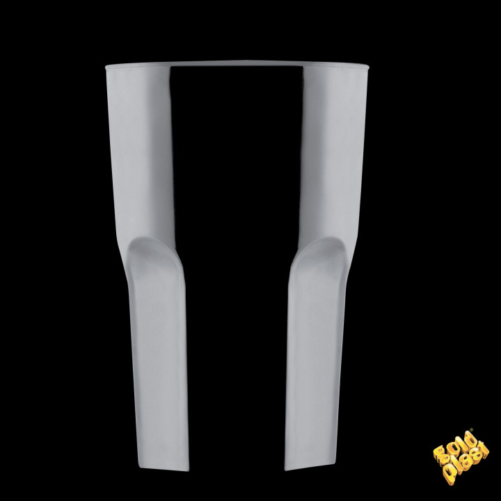 Plastic Glass SAN Reusable "Granity" Black 400 ml (75 Units)