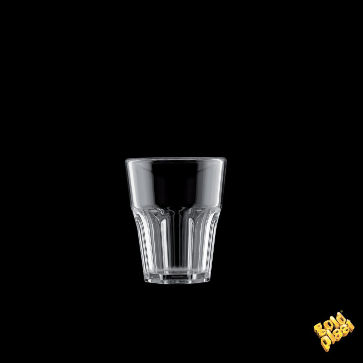 Plastic Shot SAN Reusable "Frost" Clear 40ml (6 Units) 