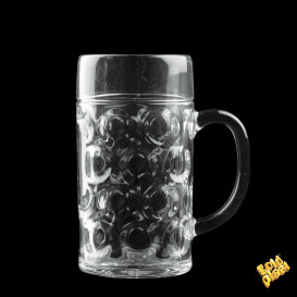 Plastic Tankard Reusable SAN Ø77mm 500ml (6 Units)