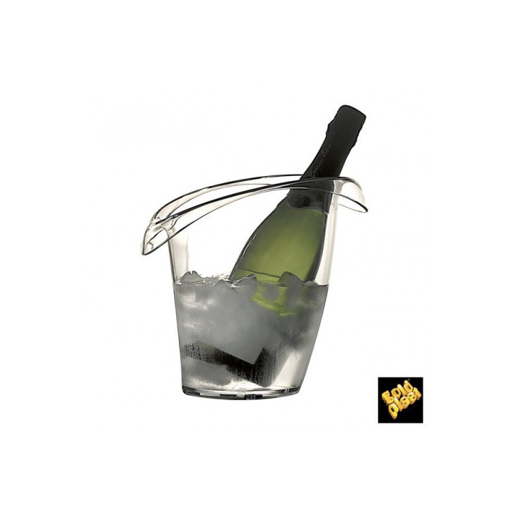 Plastic Ice Bucket for 1 Bottle Clear SAN (1 Unit) 