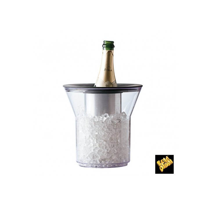 Plastic Ice Bucket for 1 Bottle Clear PCTA (1 Unit) 