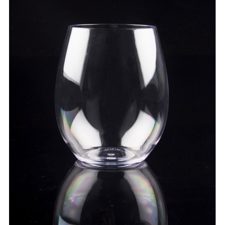 Plastic Glass TRITAN Reusable Clear 390ml (6 Units)