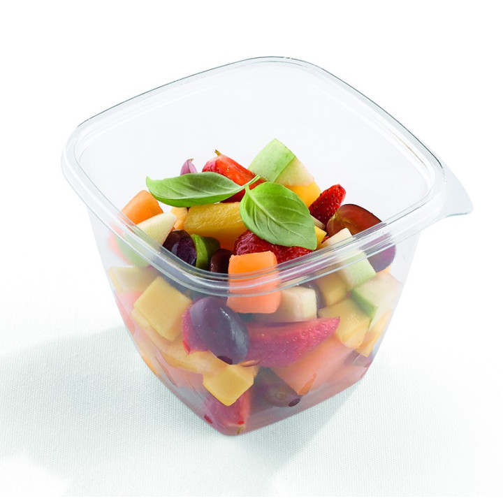 Plastic Deli Container PET Tamper-Evident 1000ml 12x12x13cm (50 Units) 