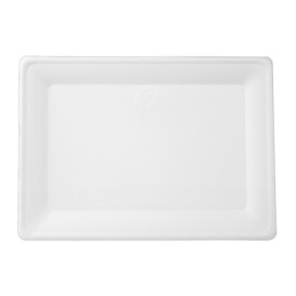 Sugarcane Tray White 20x28 cm (320 Units)