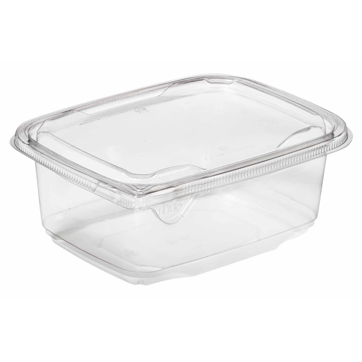 Plastic Deli Container PET Tamper-Evident 1000ml 18x14x7cm (390 Units)
