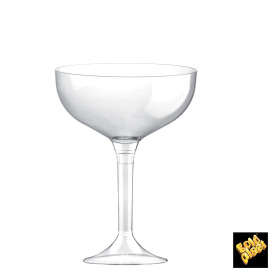 Plastic Stemmed Flute Clear 200ml 2P (200 Units)