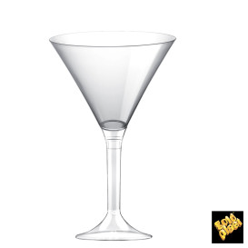 Plastic Stemmed Cup Clear Clear 185ml 2P (40 Units)